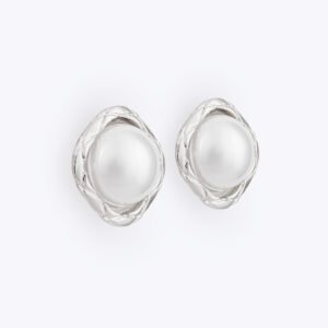 Büyük İnci Çelik Küpe