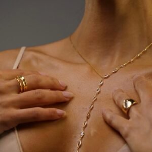 Altın Kaplama Y Model 925 Gümüş Kolye