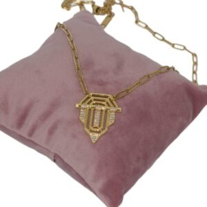 Trend Altın Kaplama Çelik Kolye