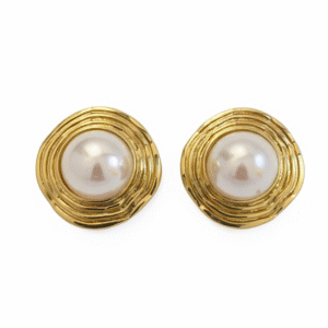 İnci Altın Kaplama Çelik Küpe