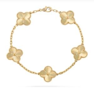 Yonca Altın Kaplama Gold Çelik Bileklik