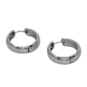 Klasik Silver Halka Küpe