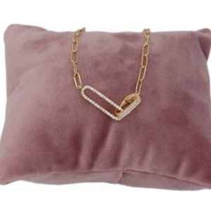 Birbirine Geçmeli Zincir Model 925 Gümüş Kolye