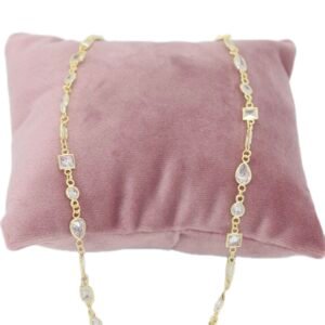 Karışık Taşlı 925 Gümüş Kolye