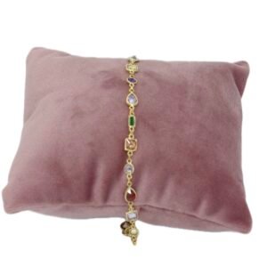 Karışık Renkli 925 Gümüş Bileklik