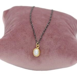 İnci Altın Kaplama 925 Gümüş Kolye