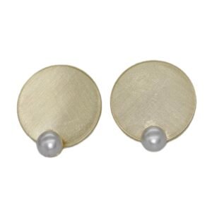 İnci Detaylı Çelik Küpe