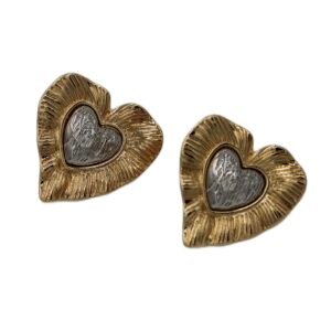 Kalp Ortası Silver Kalp Çelik Küpe