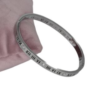 Silver Çelik Kelepçe Bileklik