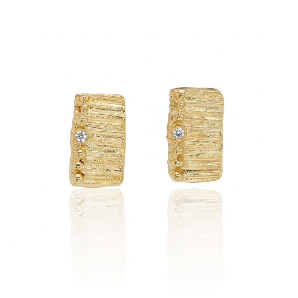 Textured Stella Küpe