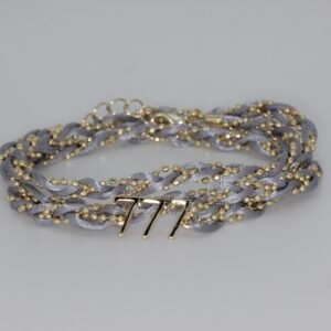 777 Bebe Mavisi İp Bileklik