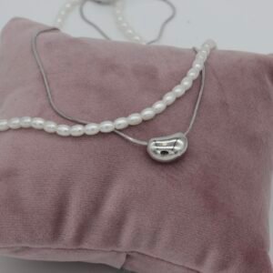 Çakıl Taşı & İnci Kolye